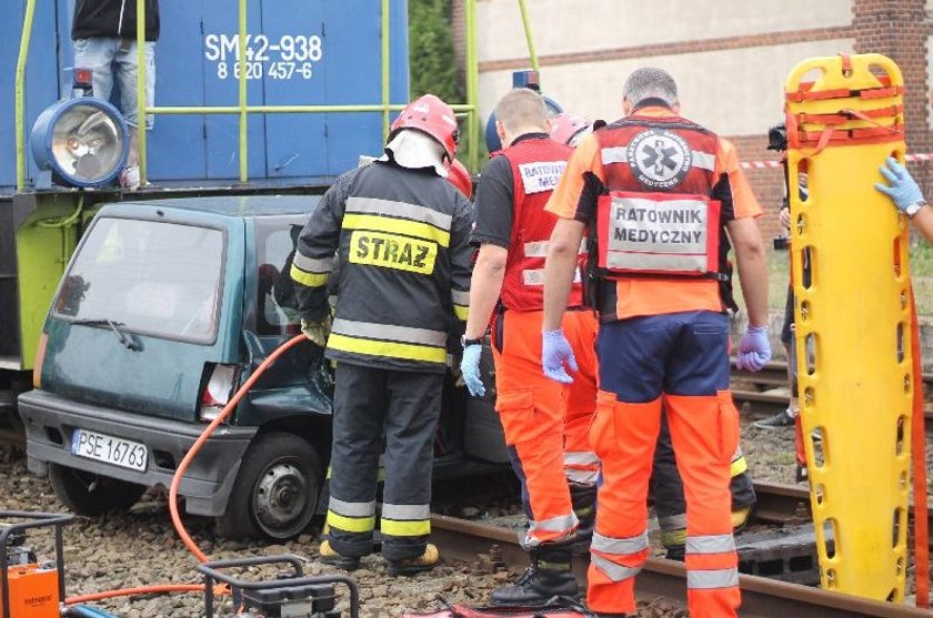 Wypadek na przejeździe kolejowym