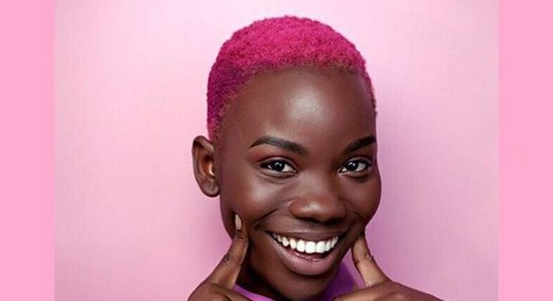 Black girl rocking pink hair (Pinterest)