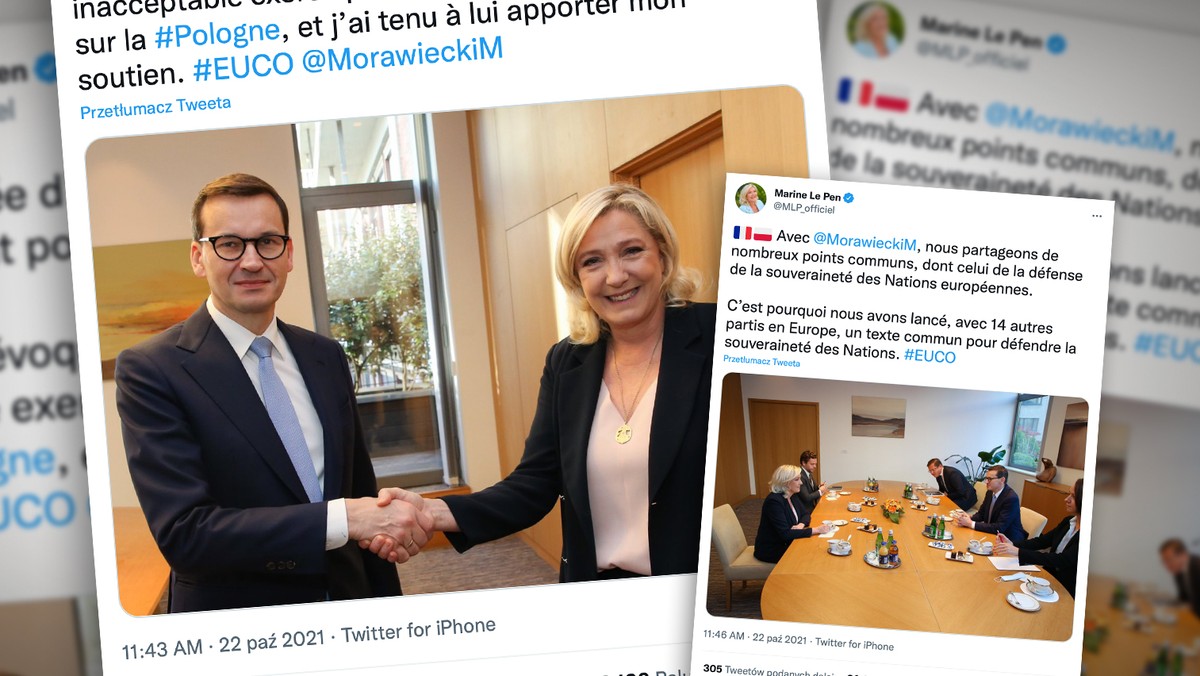 Morawiecki i Le Pen