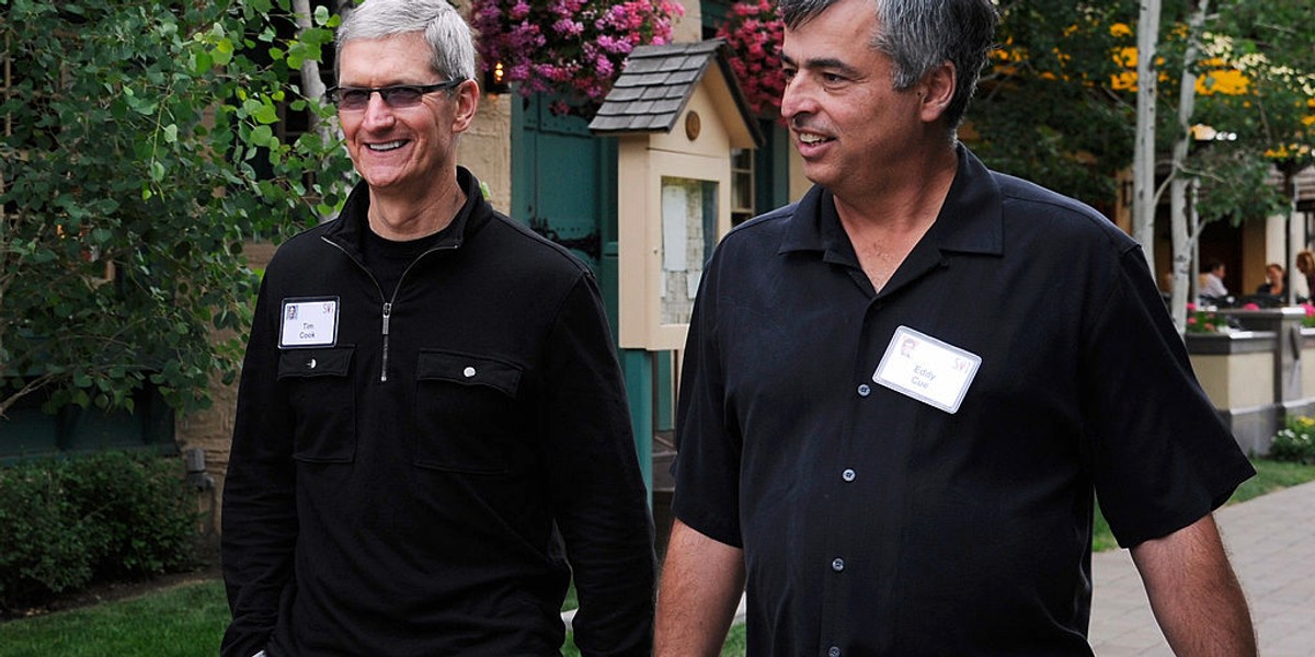 Tim Cook and Eddy Cue