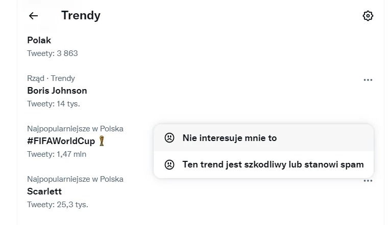 Blokowanie informacji o mudnialu