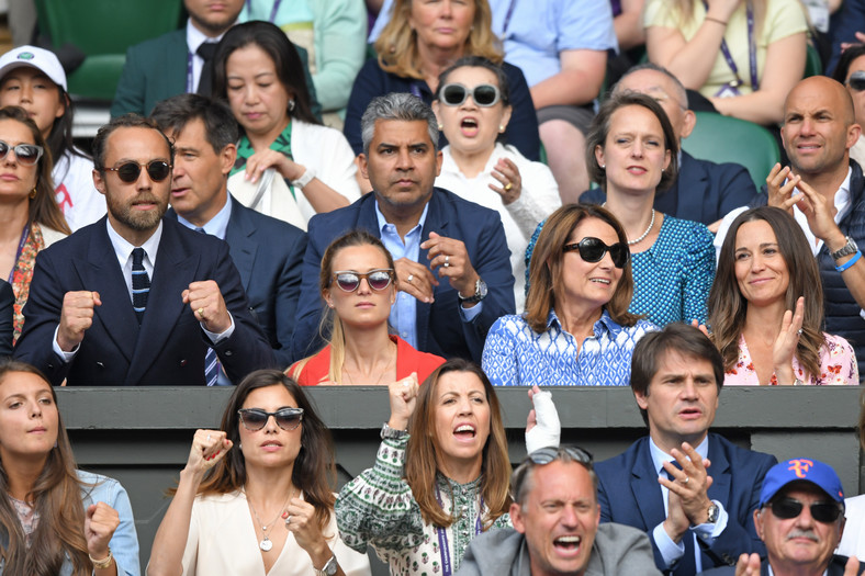 Carole Middleton i Pippa Middleton na Wimbledonie