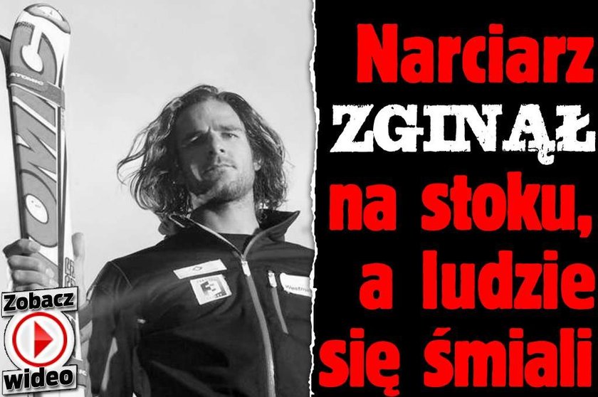 Narciarz zginął na stoku, a ludzie się śmiali. FILM