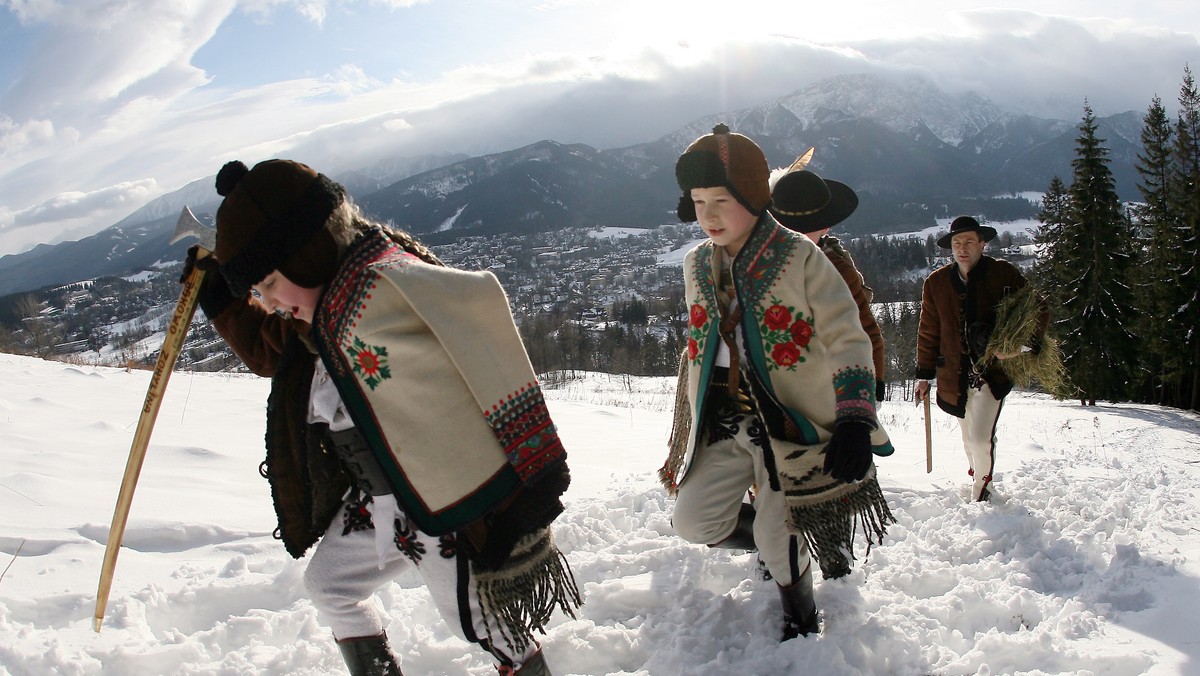 ZAKOPANE BOŻE NARODZENIE GÓRALE CHOINKA