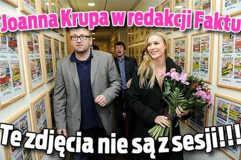 Joanna Krupa w redakcji Faktu! FOTO