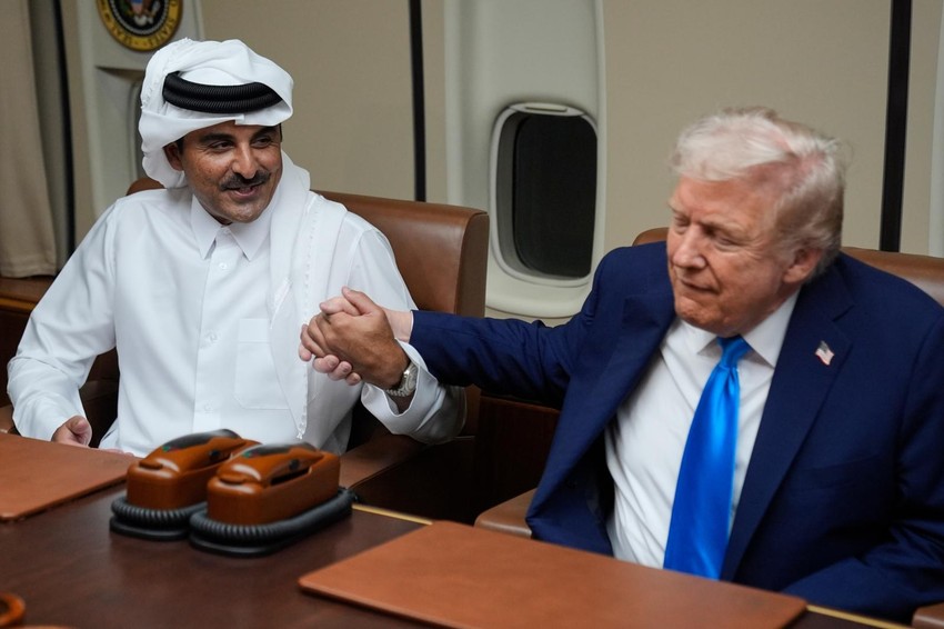 Američki predsednik Donald Tramp na sastanku sa katarskim emirom