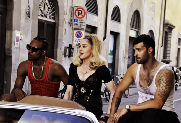 Madonna na planie teledysku do piosenki 'Turn Up The Radio' we Florencji