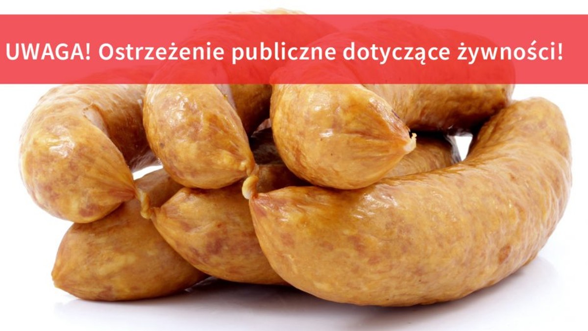 Główny Inspektorat Sanitarny ostrzega przed bakteriami Listeria monocytogenes, które wykryto w produkcie "Kiełbasa śląska z szynki ekstra" o numerze partii 04128 i terminie przydatności do spożycia 15.07.2018. Jedzenie kiełbasy z tej partii może być groźne dla zdrowia.