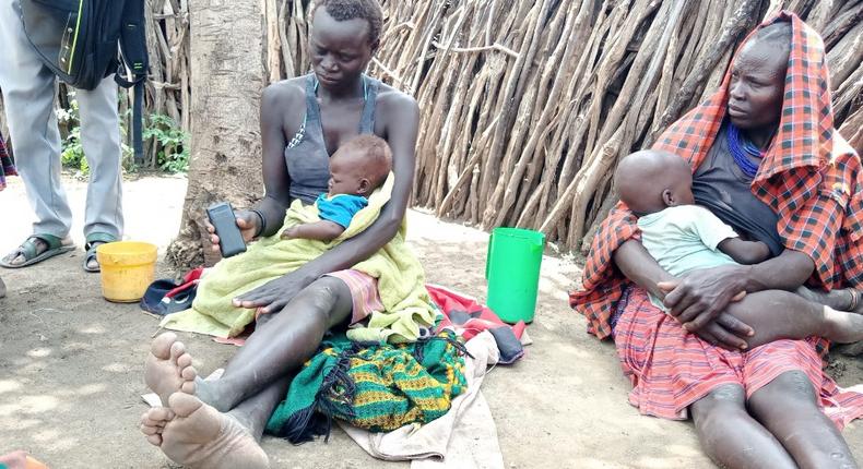 Mothers in Kotido feeding children soap to keep them malnourished for food aid