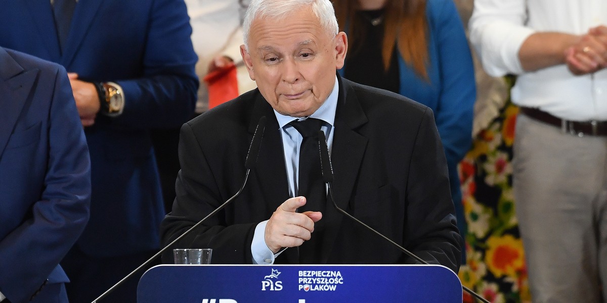 Jarosław Kaczyński w Elblągu.