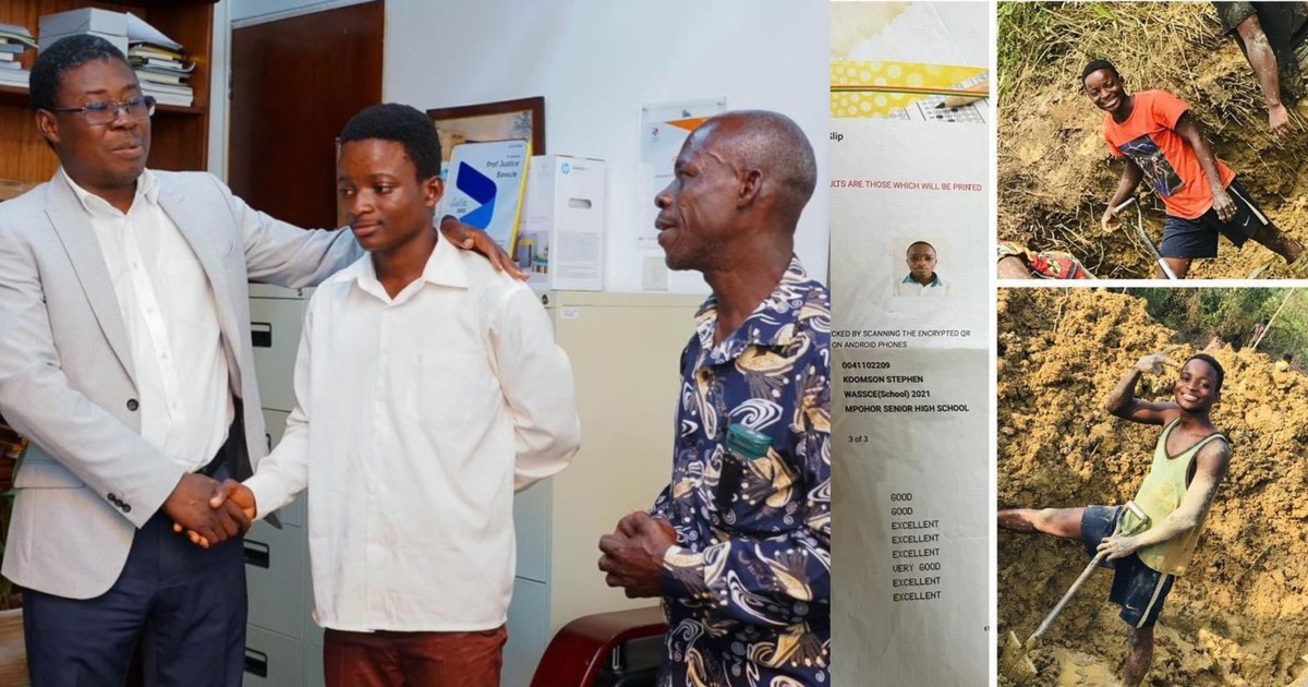 Stephen Koomson, brilliant SHS graduate-turned 'galamseyer' gets scholarship to study law - Vimarsana News
