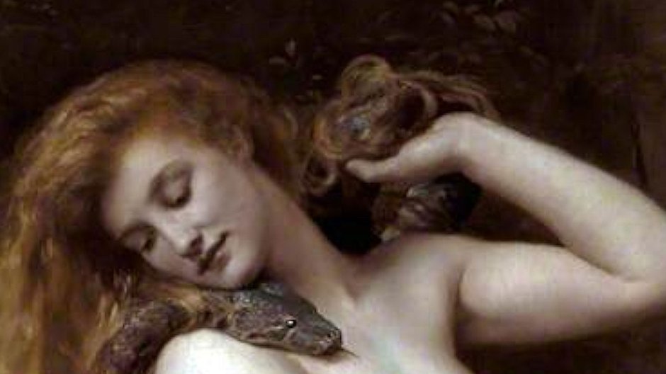 Lilith, fragment obrazu Johna Colliera (1889)