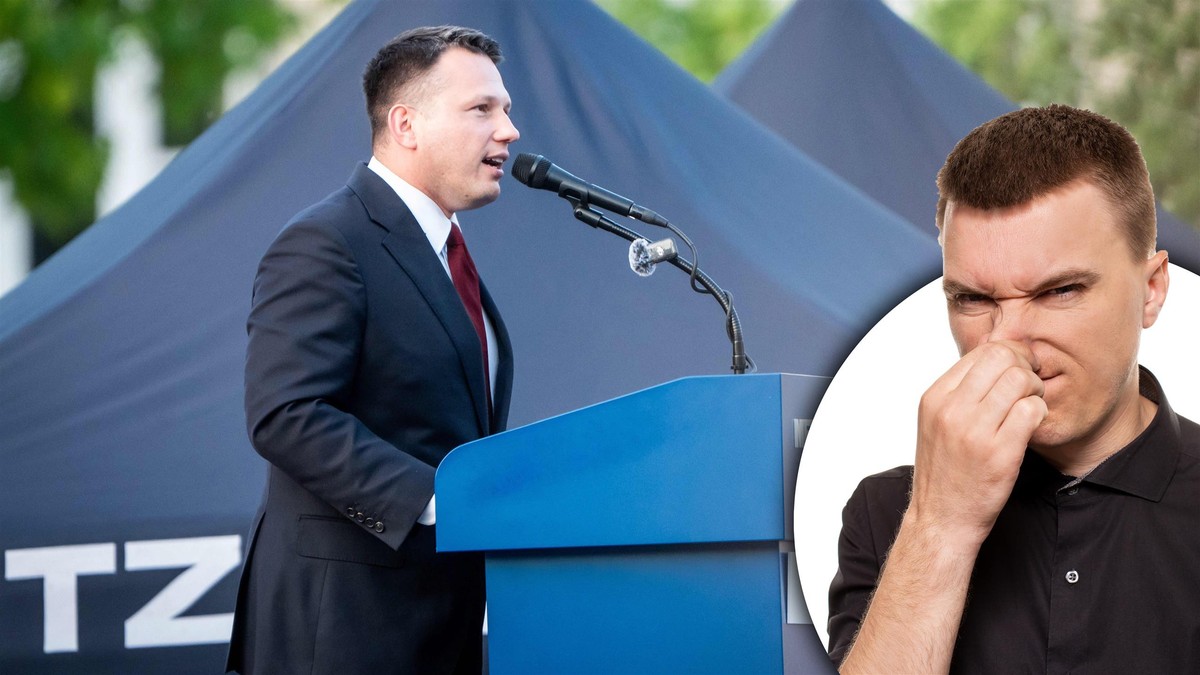 Nieznośny fetor unosił się nad placem podczas spotkania wyborczego z Mentzenem. Wezwano policję
