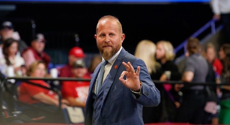 Brad Parscale at a Trump rally in Lexington, Kentucky.