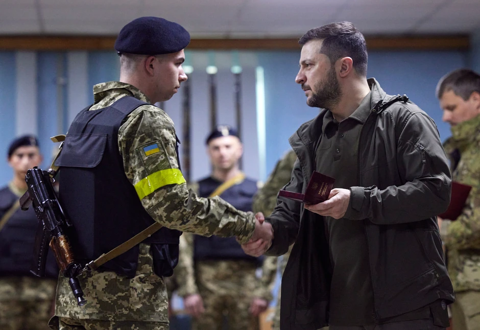 Volodimir Zelenski u regionu Harkova