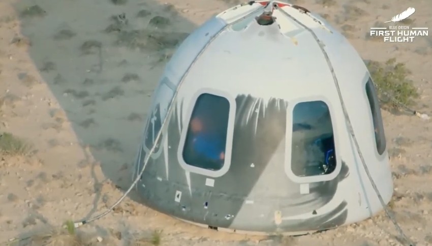 Sletela kapsula sa Bezosom i putnicima