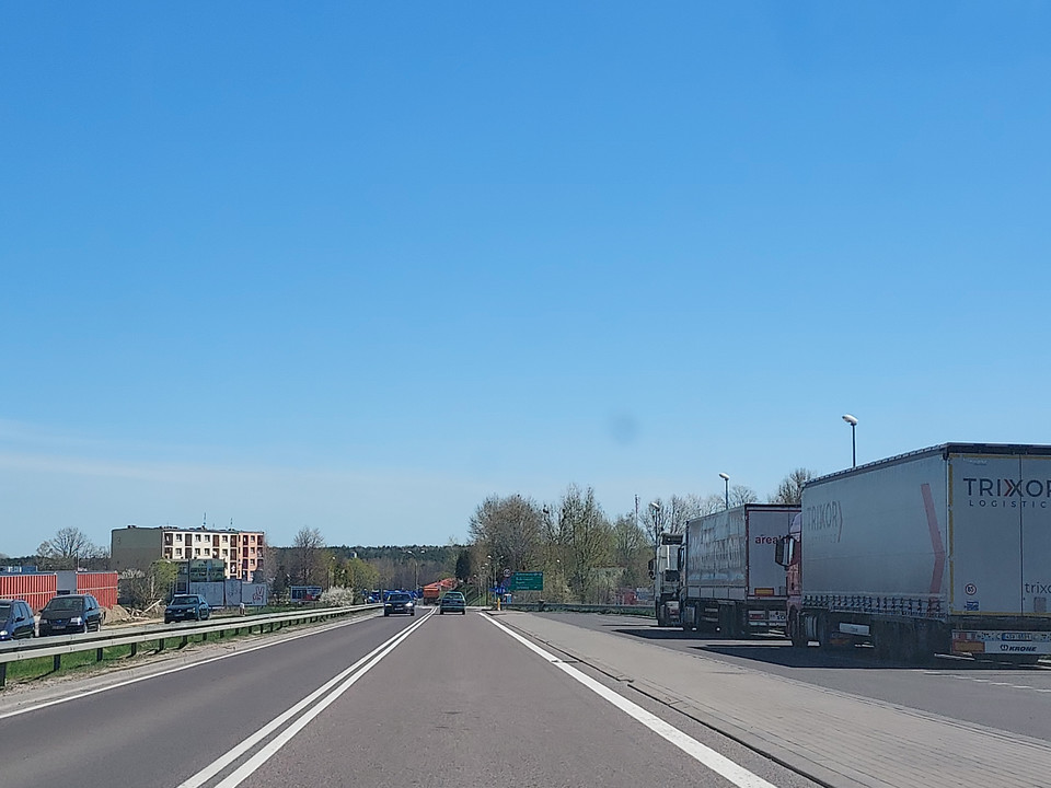 Dojazd do przejścia granicznego z Białorusią w Bobrownikach, woj. podlaskie