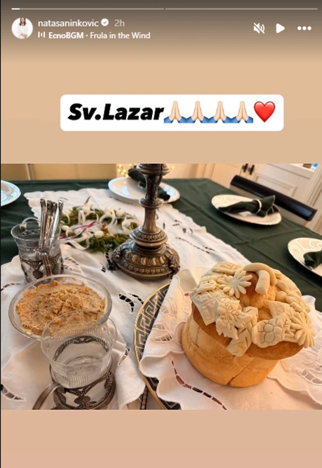 Nataša Ninković slavi Lazarevu subotu 