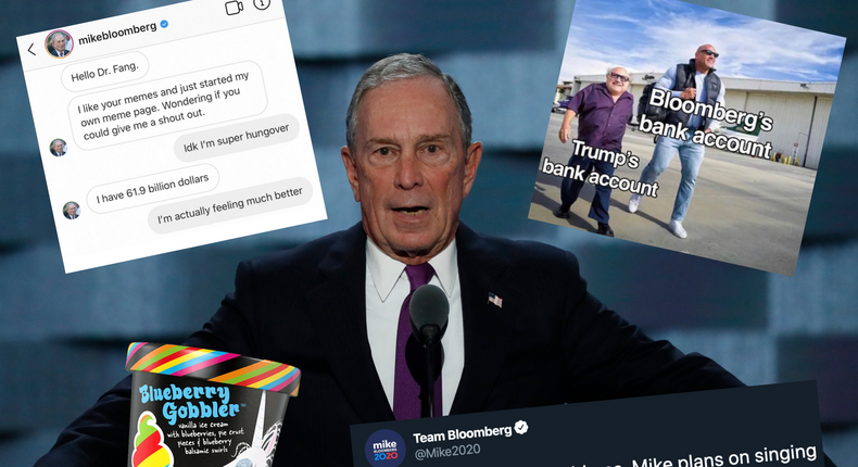 mike bloomberg social media memes