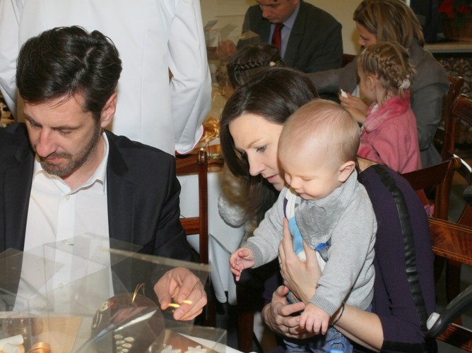 Monika Pyrek z rodziną