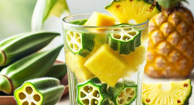 pineapple-and-okra-water
