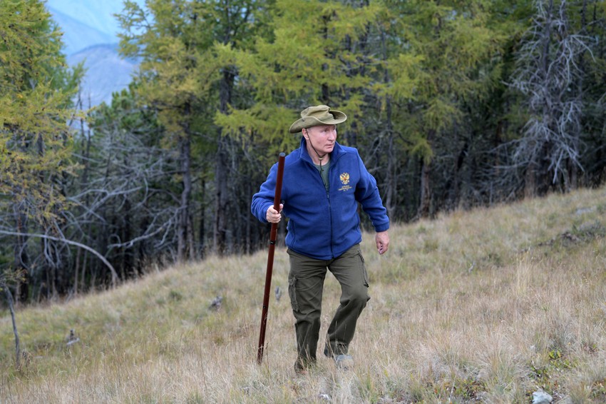 Putin u sibirskim tajgama krajem 2019.