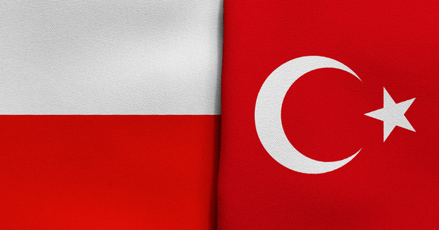 Flaga Polski i Turcji