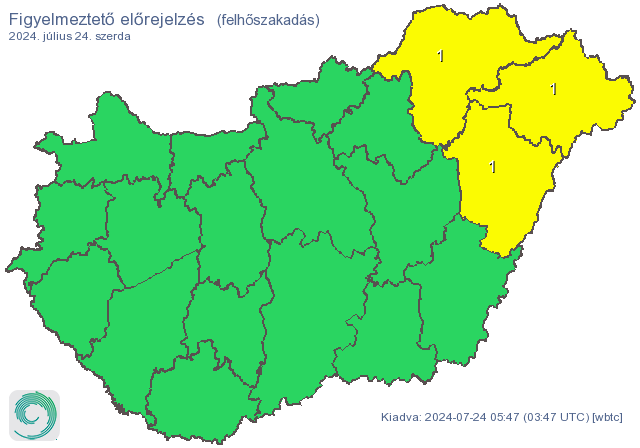 Felhőszakadás csak északkeleten lesz /Fotó: met.hu