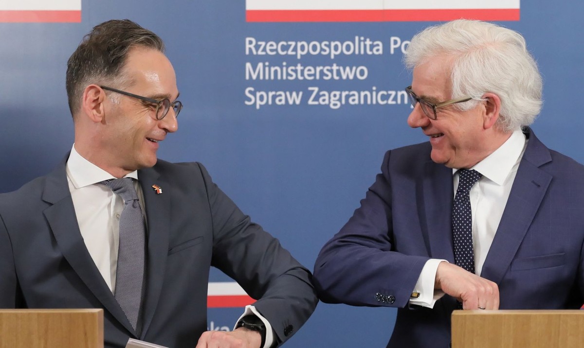 Heiko Maas i Jacek Czaputowicz