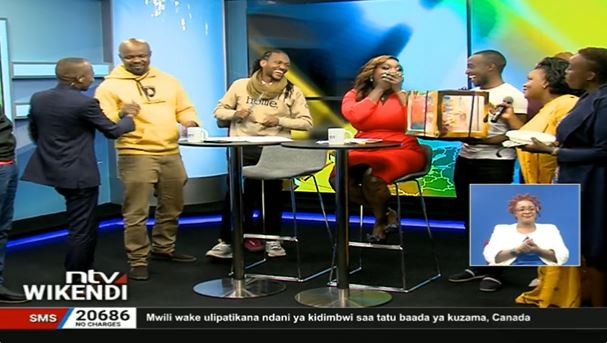 NTV staff celebrate Fridah Mwaka’s birthday in studio