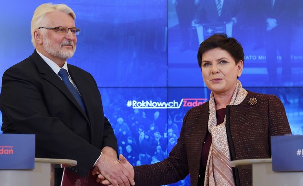 Beata Szydło i Witold Waszczykowski