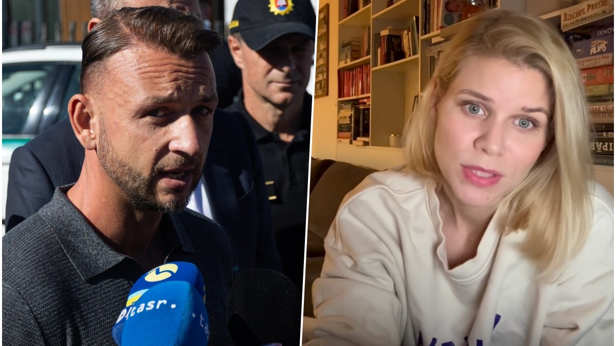 Minister vnútra Matúš Šutaj Eštok a novinárka Zuzana Kovačič Hanzelová. 
