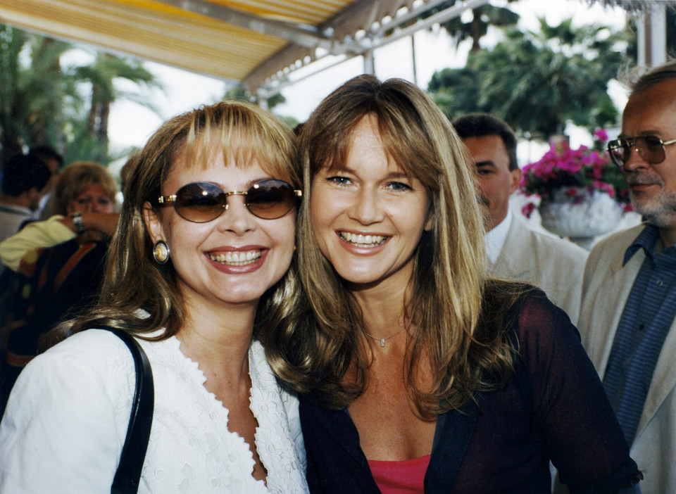Grażyna Torbicka w Cannes w 2001 r. (razem z Izabelą Trojanowską)