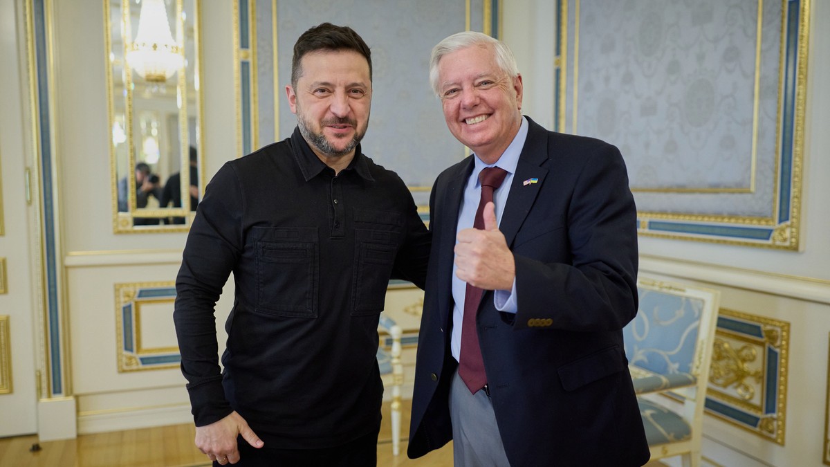 Volodimir Zelenski i Lindzi Grejem u Kijevu 10. jula
