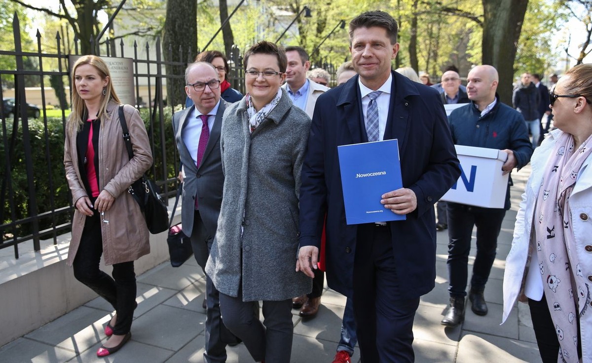 Katarzyna Lubnauer i Ryszard Petru