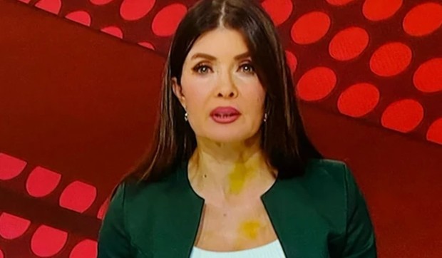 Gordana Stijačić sa mrljama na vratu