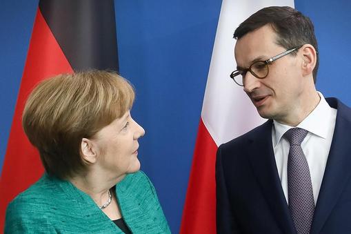 Angela Merkel Mateusz Morawiecki polityka dyplomacja Niemcy Polska