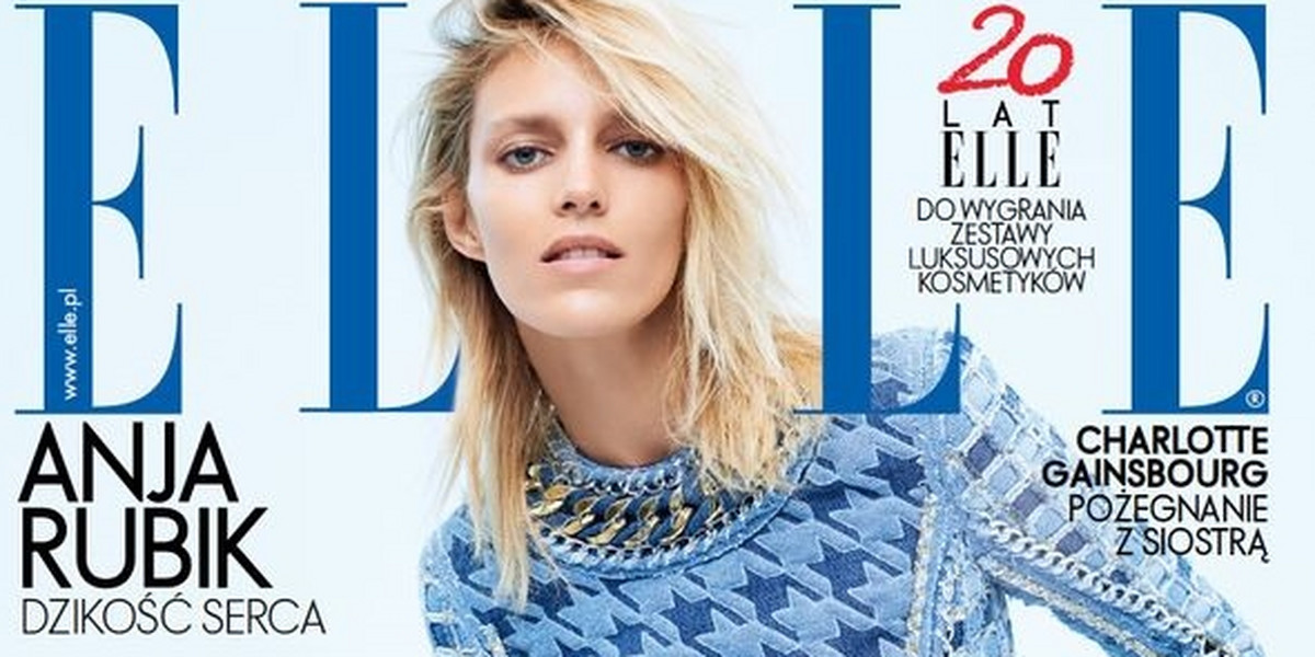 Anja Rubik okładka elle