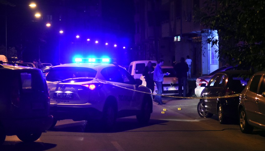 uviđaj nakon ranjavanja Dragana Jovanovića Gidre u Novom Sadu