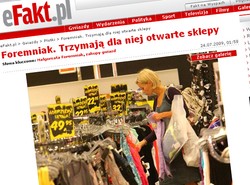 Foremniak robi zakupy po zamknięciu sklepów