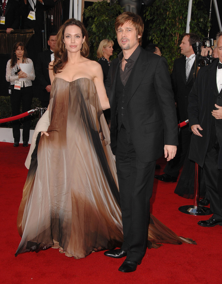 Angelina Jolie i Brad Pitt na gali Screen Actors Guild Awards w 2008