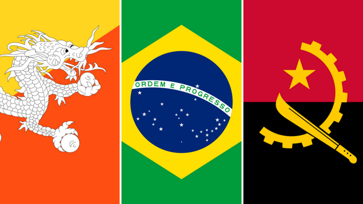 Quiz geograficzny. Wiesz, do którego kraju należą te charakterystyczne flagi?