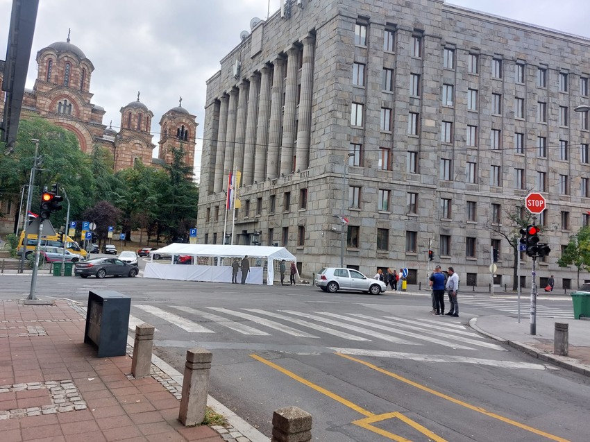 Blokada Kosovske i Takovske ulice