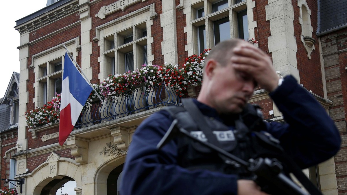 Francja Rouen Policja