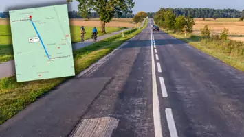 Najdłuższy prosty odcinek drogi w Polsce. To 26 km "stołu"