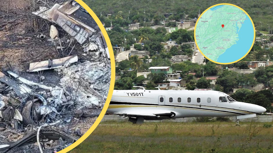 Rozbił się samolot. Wszyscy pasażerowie zginęli w płomieniach (Screen: Google Maps/policja USA)