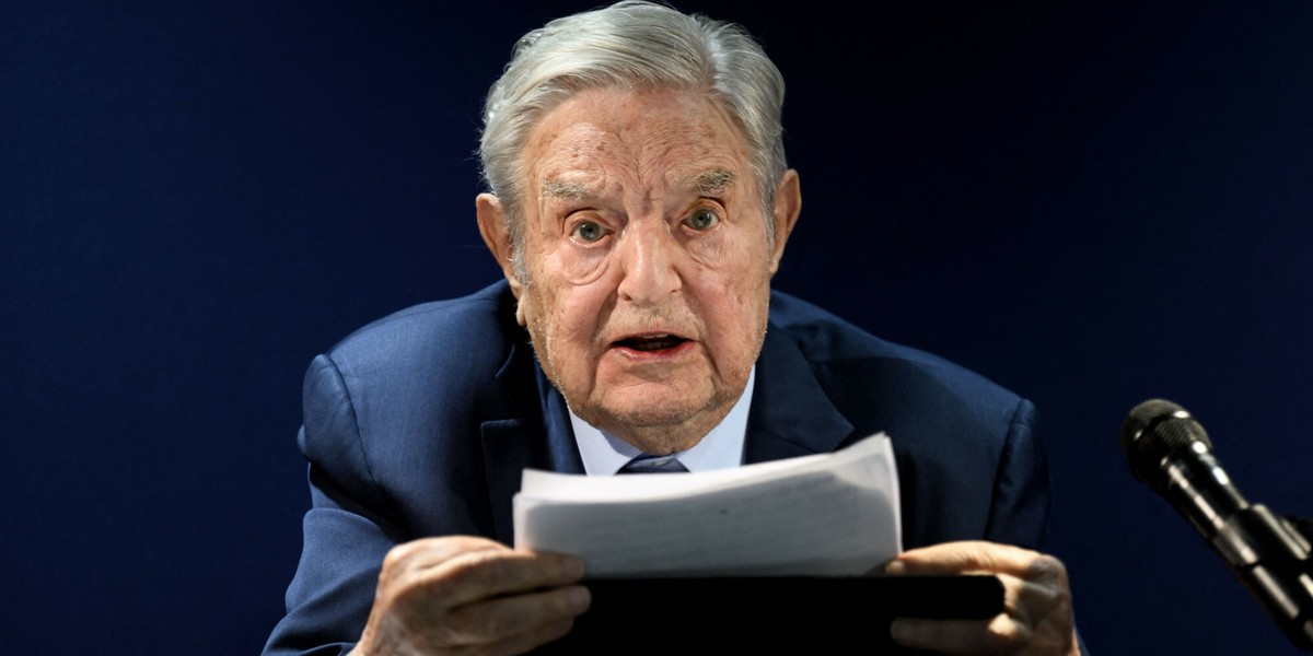 George Soros w Davos