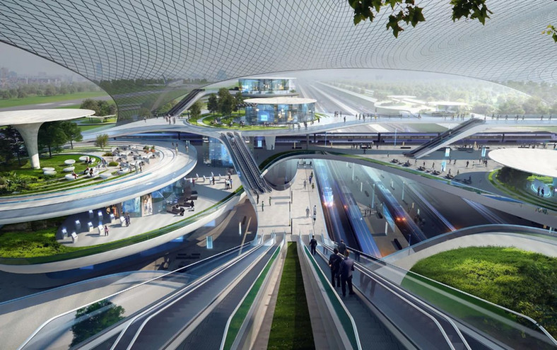 Centralny Port Komunikacyjny - koncept Zaha Hadid Architects Zdj 3
