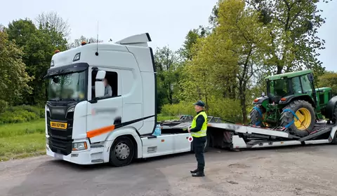 Przejechał 100 km i nie wiedział, że coś jest nie tak. Uświadomili go inspektorzy