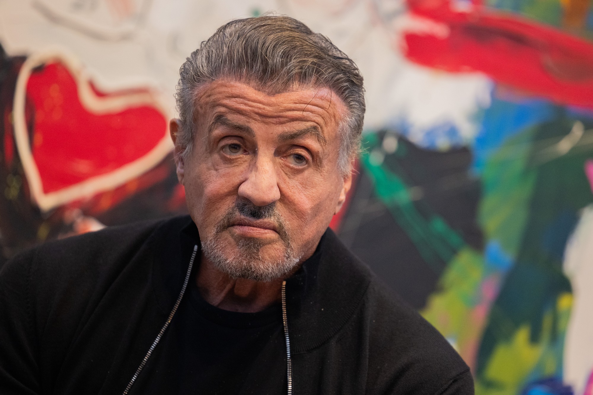 Americký herec, scenárista a režisér Sylvester Stalone.